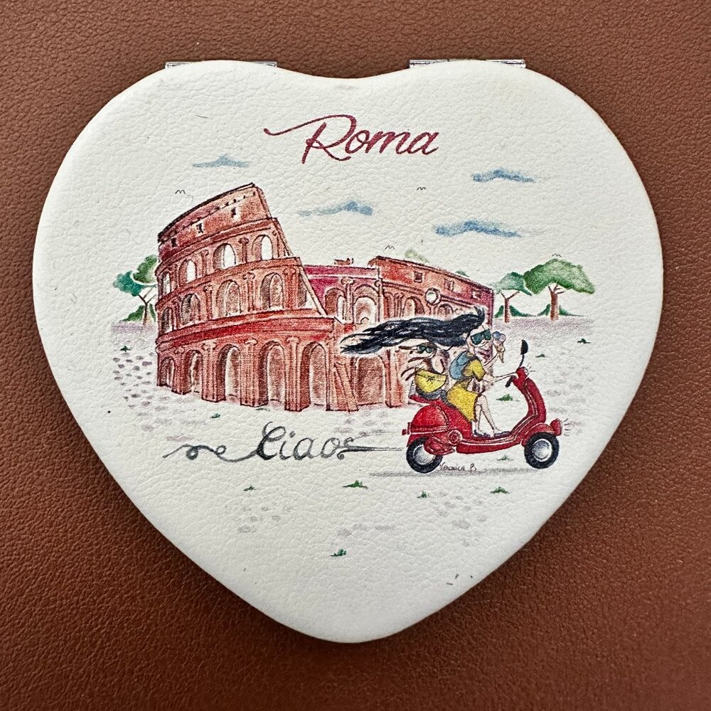 Italian Leather Compact Mirror